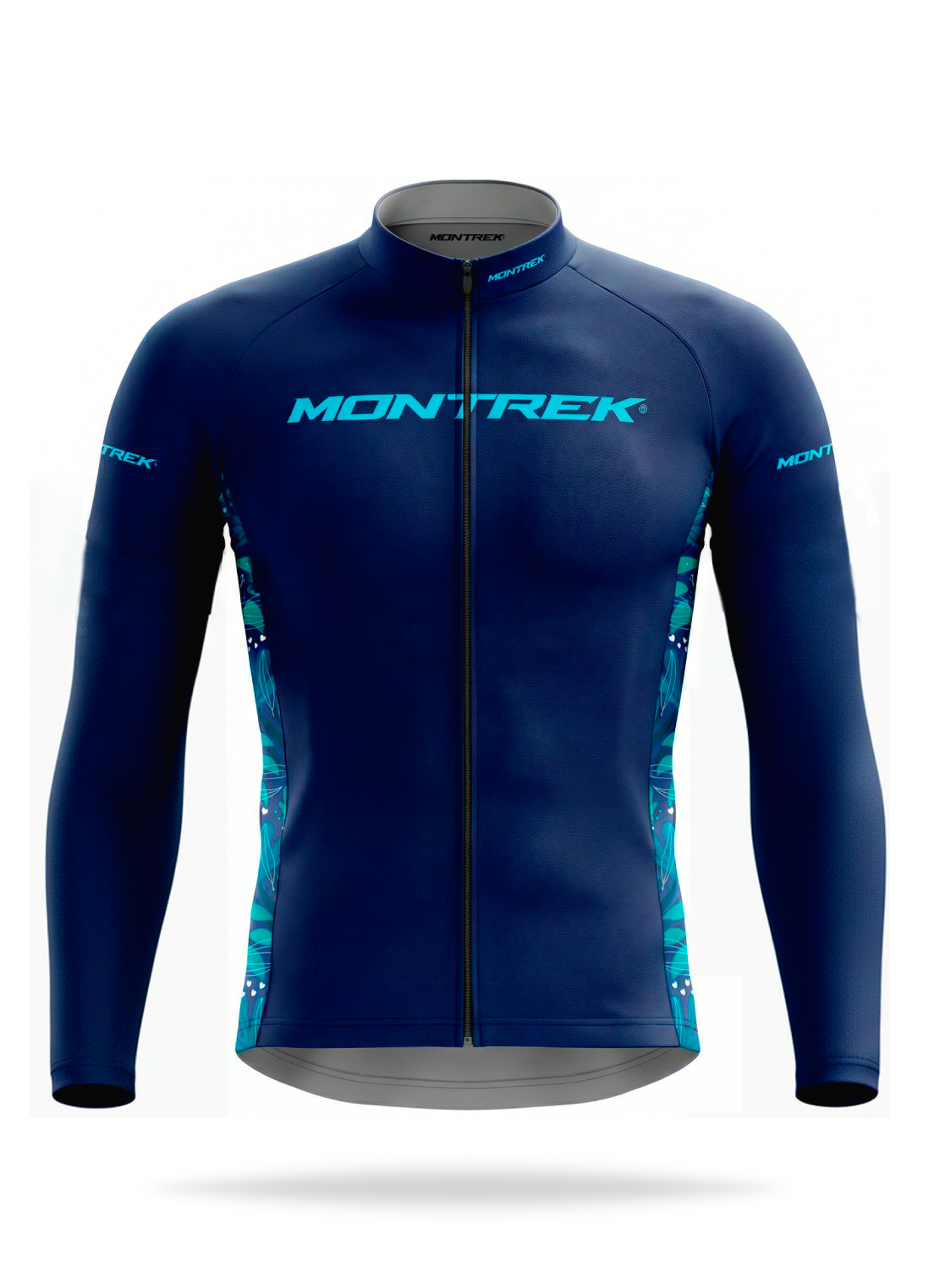Maillot de Ciclismo para Hombre - Blue Premium Manga Larga - Montrek