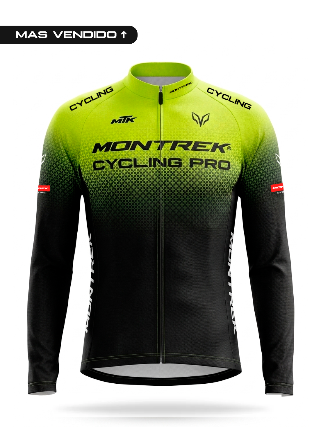 Maillot de Ciclismo Cycling Pro - Manga Larga Verde