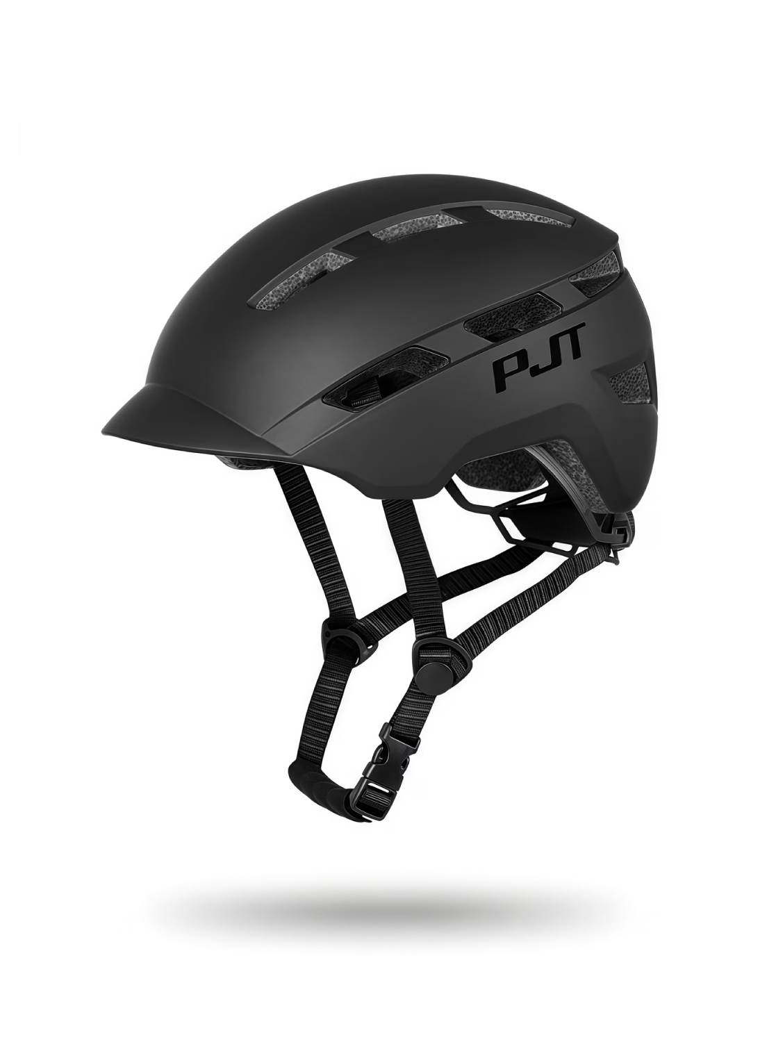 Casco de Ciclismo con Ala Integrada - Negro