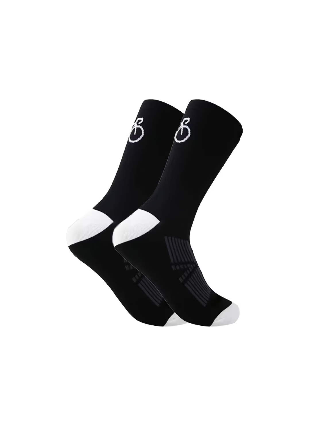 Medias de Ciclismo unisex - Negro 1 Par